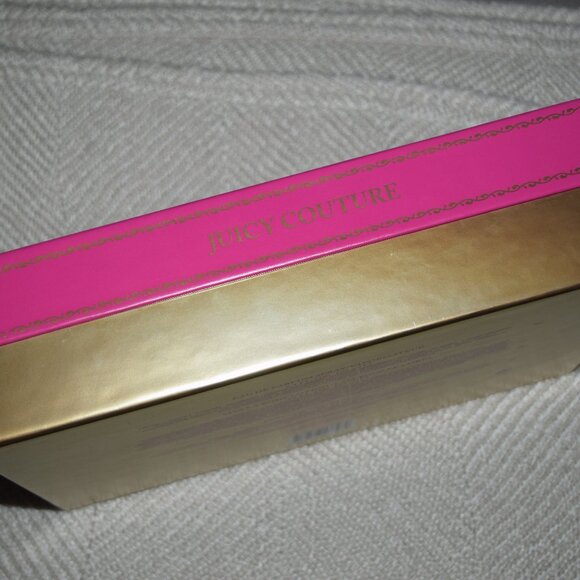 Juicy Couture Pink Gold Logo Perfume Empty Box 12" x 8.5 x 3" VIVA LA JUICY L24 - Picture 4 of 7